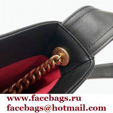 chanel Calfskin  &  Gold-Tone Metal Black small hobo handbag 2021